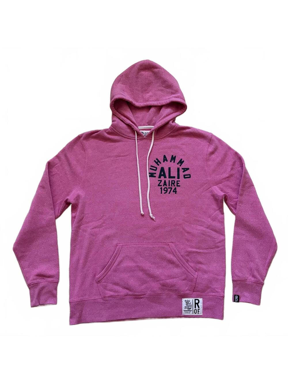 Roots of Fight Muhammad Ali Hoodie Sweatshirt Sweater Rumble Zaire Pink Men's XL